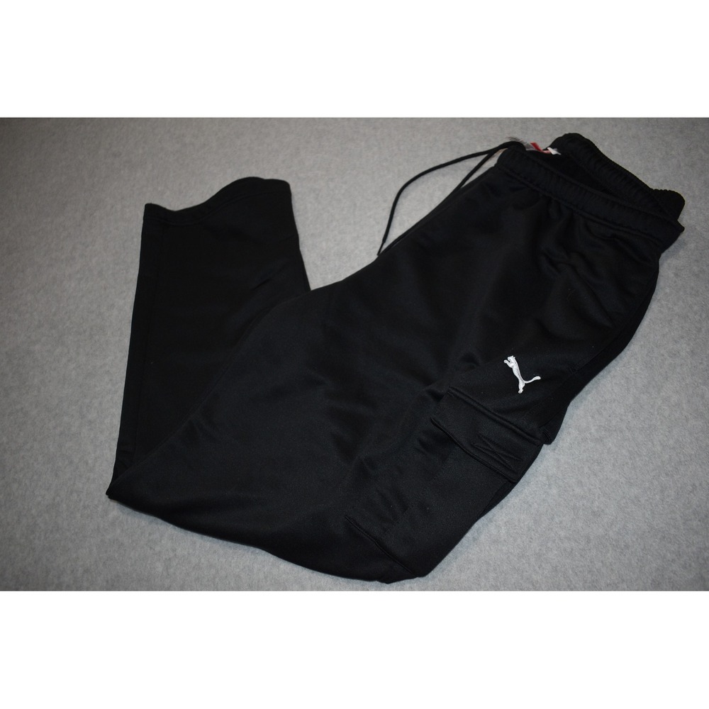 Puma Cargo Track Pants Mens XL Black Sport Lifestyle Joggers Gym Workout